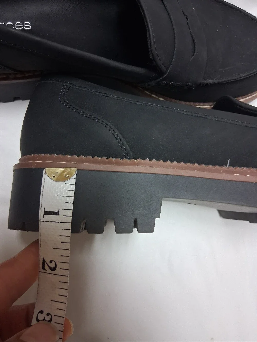 Maurices Women's Black Penny Loafers with Lug Sole Size 9 Preowned